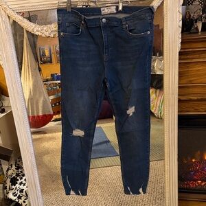 Free People Distressed Jeans